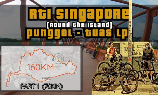 160KM Round The Island Singapore to Lamp Post 1 Cycling Route